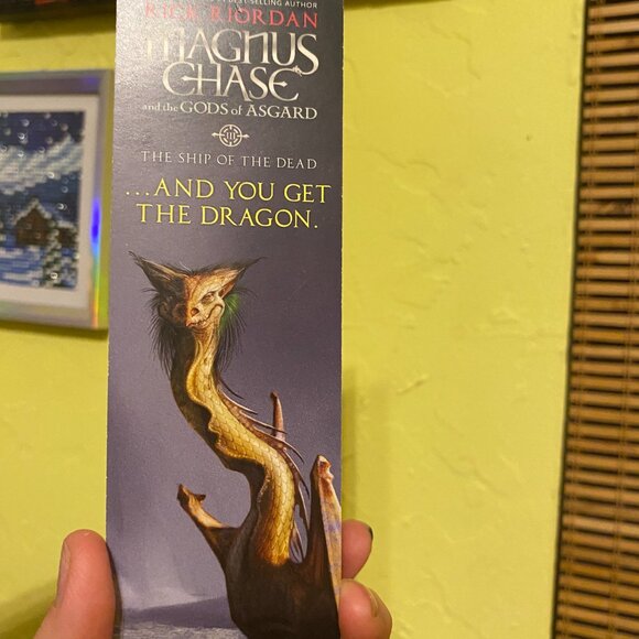 LIKE NEW Rick Riordan Magnus Chase Trilogy Hardcover Book Set + Bookmark - Picture 5 of 6